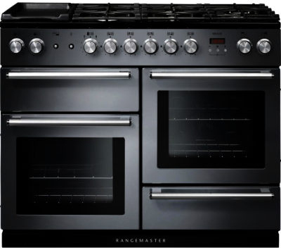 RANGEMASTER  Nexus 110 Dual Fuel Range Cooker - Stainless Steel & Chrome